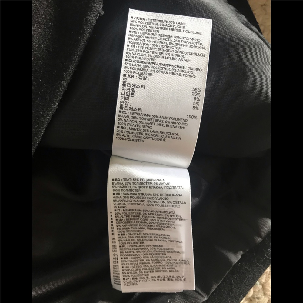 GAP Moto Style Wool blend Jacket - Picture 12 of 12